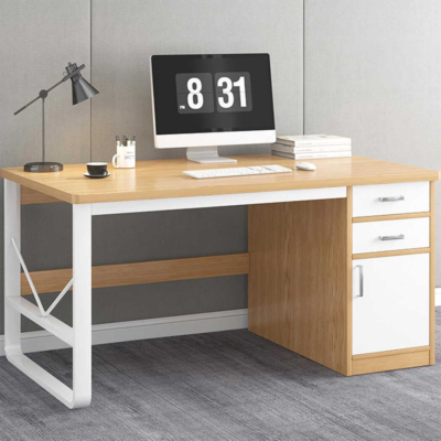 Bàn làm việc tại nhà chữ nhật tích hợp tủ lưu trữ sang trọng BTNDK40