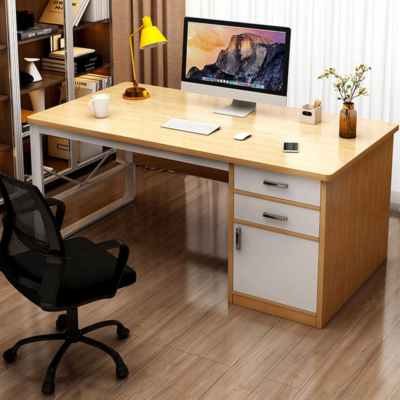 Bàn làm việc tại nhà chữ nhật tích hợp tủ lưu trữ sang trọng BTNDK40