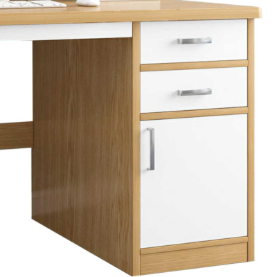 Bàn làm việc tại nhà chữ nhật tích hợp tủ lưu trữ sang trọng BTNDK40