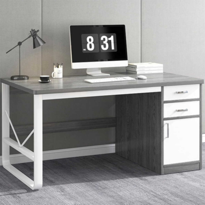 Bàn làm việc tại nhà chữ nhật tích hợp tủ lưu trữ sang trọng BTNDK40