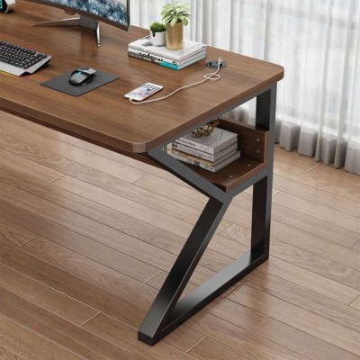 Bàn làm việc tại nhà giá rẻ, chân sắt sơn tĩnh điện dáng chữ K BTNDK42
