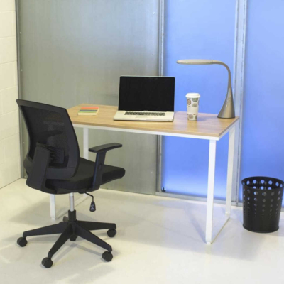 Bàn làm việc tại nhà đơn giản, chân sắt sơn tĩnh điện dáng chữ U BTNDK43