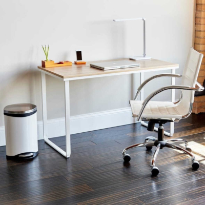 Bàn làm việc tại nhà đơn giản, chân sắt sơn tĩnh điện dáng chữ U BTNDK43
