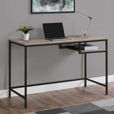 Mẫu bàn làm việc tại nhà mặt gỗ, chân sắt sơn tĩnh điện bền bỉ BTNDK44