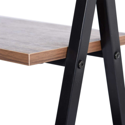 Bàn làm việc tại nhà nhỏ gọn, chân chữ X tích hợp kệ decor - BTNDK45