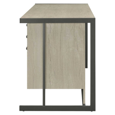 Bàn làm việc tại nhà bằng gỗ khung thép sơn tĩnh điện độc đáo BTNDK46