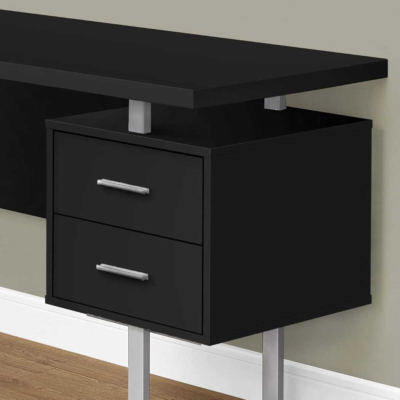 Bàn làm việc tại nhà chữ L mặt gỗ, chân sắt sơn tĩnh điện lạ mắt BTNDK48