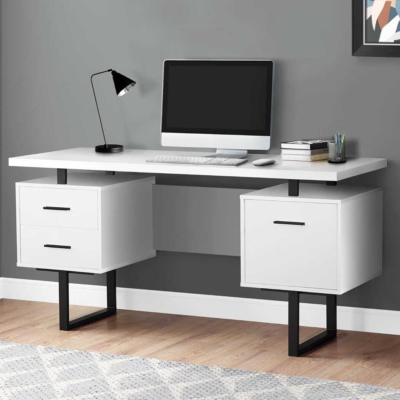 Bàn làm việc tại nhà chân sắt chữ U lạ mắt kết hợp tủ lưu trữ BTNDK51