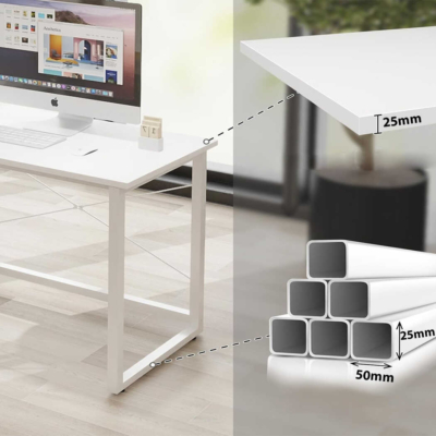 Bàn làm việc tại nhà 2 chỗ ngồi, tích hợp tủ lưu trữ, kệ CPU tiện lợi BTNDK52