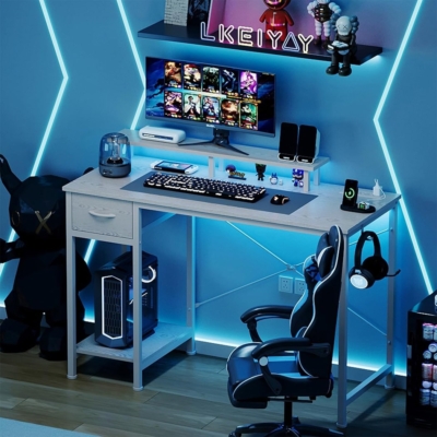 Bàn làm việc tại nhà mặt gỗ, chân sắt sơn tĩnh điện kèm ngăn kéo BTNDK53