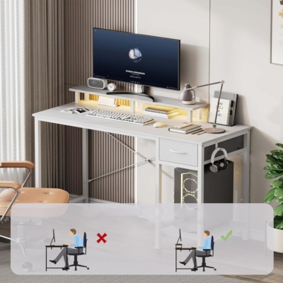 Bàn làm việc tại nhà mặt gỗ, chân sắt sơn tĩnh điện kèm ngăn kéo BTNDK53