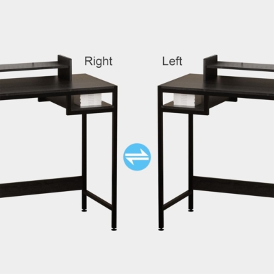 Bàn làm việc tại nhà hiện đại, mặt gỗ công nghiệp kèm kệ mở BTNDK57