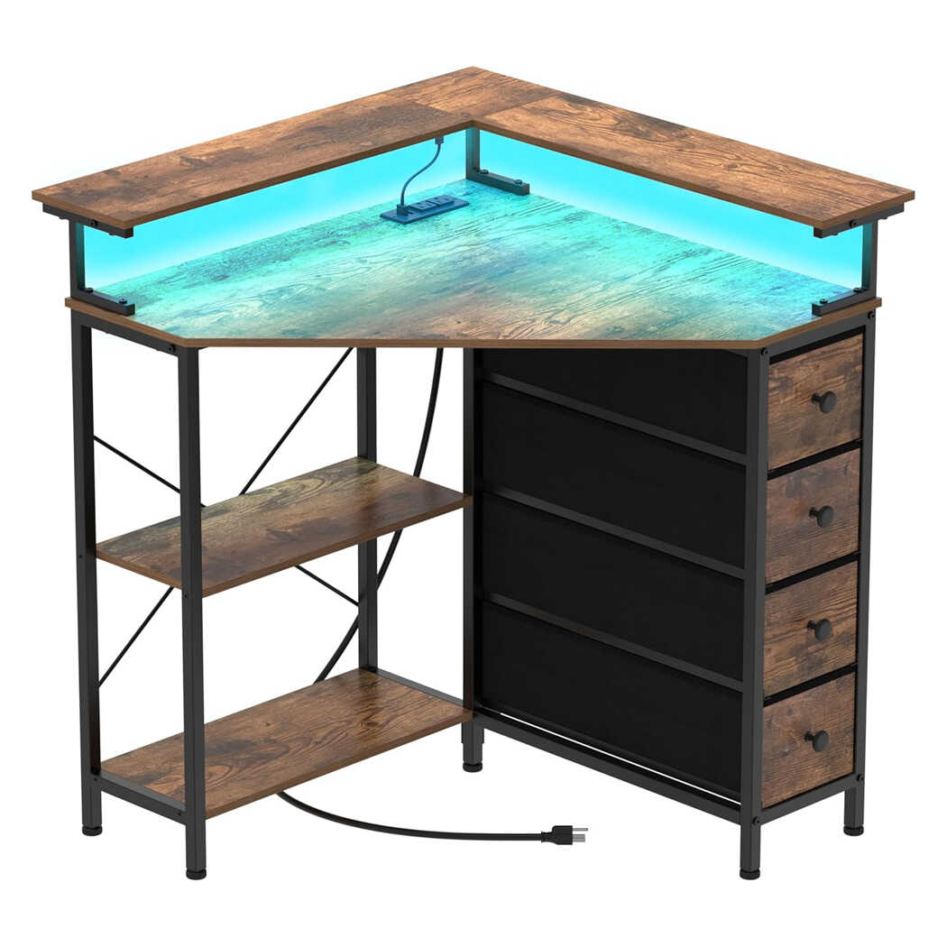 Bàn làm việc tại nhà độc đáo, dáng tam giác cho không gian nhỏ BTNDK61