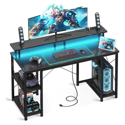 Bàn làm việc tại nhà chân sắt tích hợp kệ nâng màn hình, kệ để CPU BTNDK62