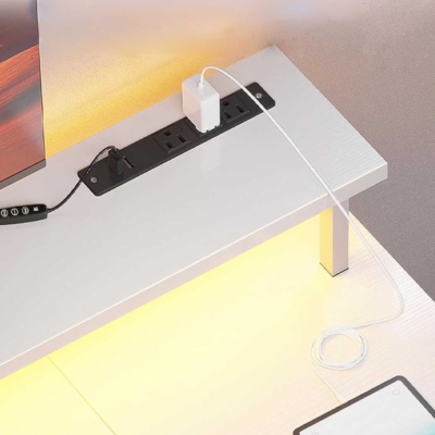 Bàn làm việc tại nhà chân sắt tích hợp kệ nâng màn hình, kệ để CPU BTNDK62