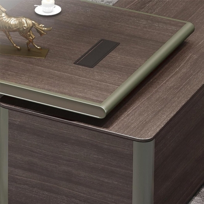 Bàn giám đốc gỗ công nghiệp, yếm bàn họa tiết lạ mắt DKFBGD104