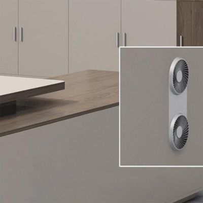 Bàn giám đốc chân sắt kèm tủ phụ, mặt bàn uốn cong cách điệu DKFBGD129