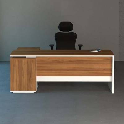 Bàn giám đốc 1m6 chữ L, kèm tủ phụ tiện lợi Nexus DKFBGD64-W