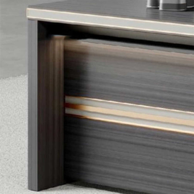 Bàn giám đốc 2m4 chữ L thông minh, kết hợp tủ phụ tiện lợi DKFBGD69