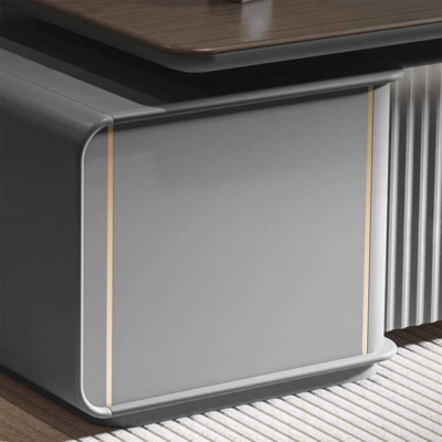 Bàn giám đốc cao cấp hình chữ L, kết hợp tủ phụ đa năng DKFBGD74