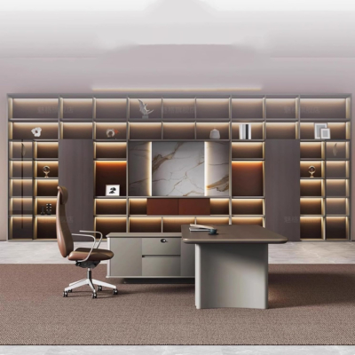 Bàn giám đốc phong cách hiện đại với hình chữ L độc đáo DKFBGD77