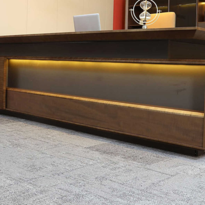 Bàn giám đốc gỗ công nghiệp cao cấp kèm tủ phụ thông minh DKFBGD79