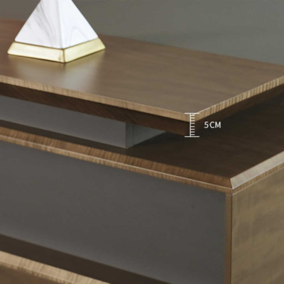 Bàn giám đốc gỗ công nghiệp cao cấp kèm tủ phụ thông minh DKFBGD79