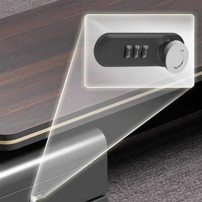 Bàn giám đốc gỗ mdf dáng chữ L kèm tủ phụ đa năng DKFBGD88