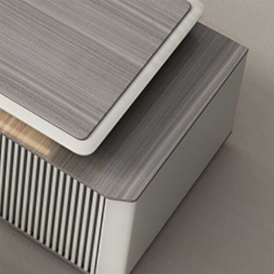 Bàn giám đốc chữ L kèm tủ phụ, yếm bàn lượn sóng đẹp mắt DKFBGD89