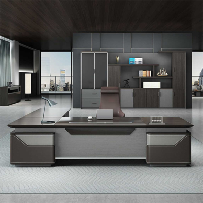 Bàn giám đốc kèm tủ phụ dạng rời tiện lợi DKFBGD95