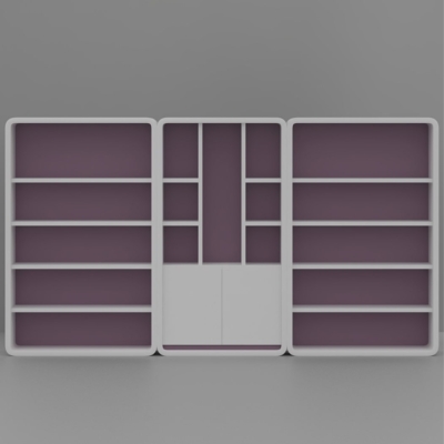 Tủ giám đốc hiện đại với khoang trưng bày rộng rãi DKTGD36