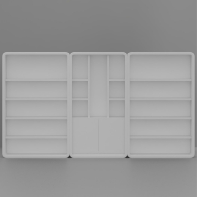 Tủ giám đốc hiện đại với khoang trưng bày rộng rãi DKTGD36