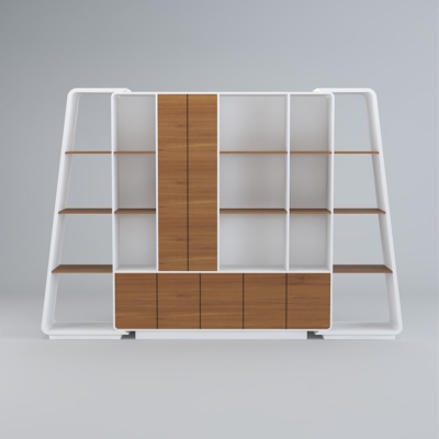 Tủ giám đốc khung chữ A, khoang mở và cánh kín tối ưu trưng bày DKTGD37