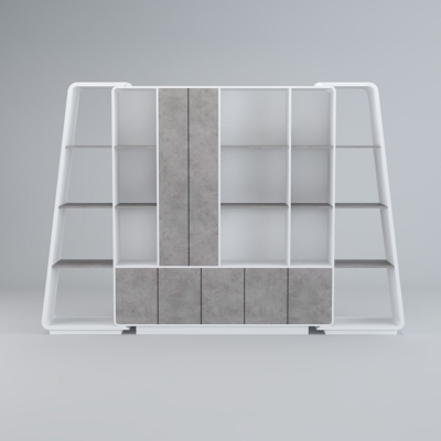 Tủ giám đốc khung chữ A, khoang mở và cánh kín tối ưu trưng bày DKTGD37