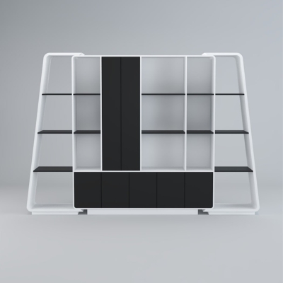 Tủ giám đốc khung chữ A, khoang mở và cánh kín tối ưu trưng bày DKTGD37