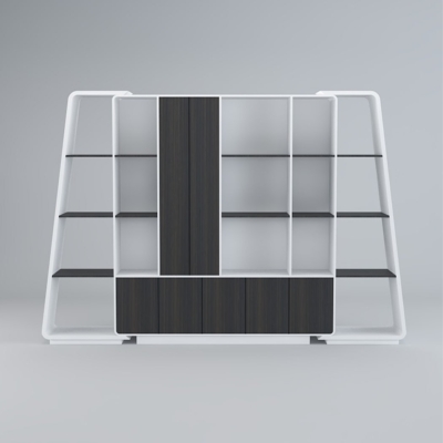 Tủ giám đốc khung chữ A, khoang mở và cánh kín tối ưu trưng bày DKTGD37