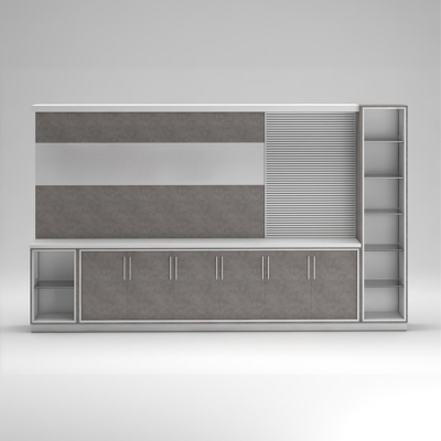 Tủ giám đốc cao cấp kết hợp khoang mở và cánh kín DKTGD38