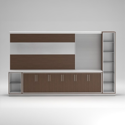 Tủ giám đốc cao cấp kết hợp khoang mở và cánh kín DKTGD38