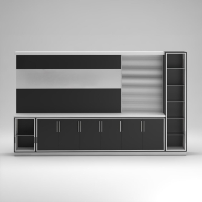 Tủ giám đốc cao cấp kết hợp khoang mở và cánh kín DKTGD38