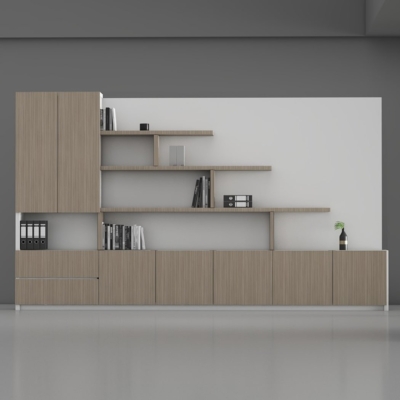 Tủ giám đốc gỗ công nghiệp cao cấp, kết hợp kệ trang trí DKTGD39