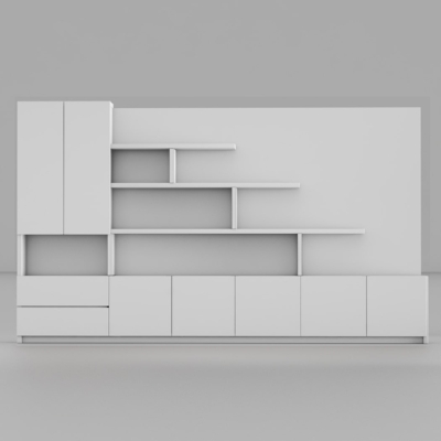 Tủ giám đốc gỗ công nghiệp cao cấp, kết hợp kệ trang trí DKTGD39