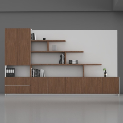 Tủ giám đốc gỗ công nghiệp cao cấp, kết hợp kệ trang trí DKTGD39