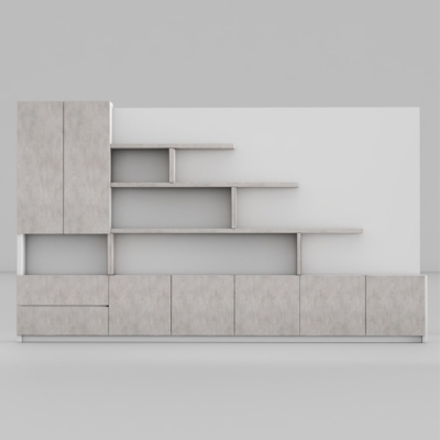 Tủ giám đốc gỗ công nghiệp cao cấp, kết hợp kệ trang trí DKTGD39