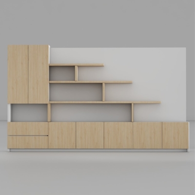 Tủ giám đốc gỗ công nghiệp cao cấp, kết hợp kệ trang trí DKTGD39