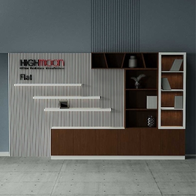 Tủ giám đốc đẹp hiện đại, kệ trang trí độc đáo DKTGD40