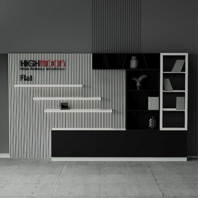 Tủ giám đốc đẹp hiện đại, kệ trang trí độc đáo DKTGD40