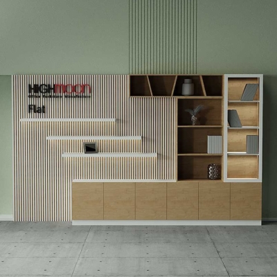 Tủ giám đốc đẹp hiện đại, kệ trang trí độc đáo DKTGD40