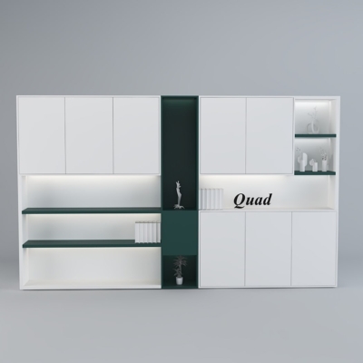 Tủ giám đốc hiện đại thiết kế khoang mở tích hợp hệ đèn LED DKTGD42