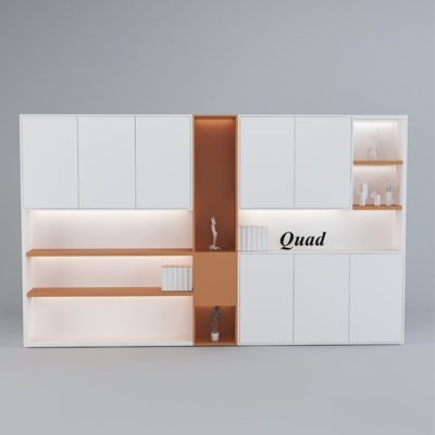 Tủ giám đốc hiện đại thiết kế khoang mở tích hợp hệ đèn LED DKTGD42