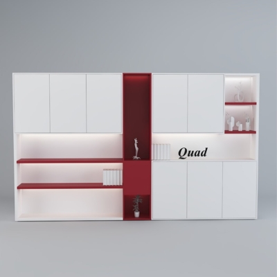 Tủ giám đốc hiện đại thiết kế khoang mở tích hợp hệ đèn LED DKTGD42